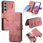 For Samsung Galaxy A56 5G CaseNeo MagSafe RFID Anti-theft Retro Leather Phone Case(Pink)
