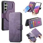 For Samsung Galaxy A56 5G CaseNeo MagSafe RFID Anti-theft Retro Leather Phone Case(Purple)