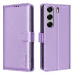 For Tecno Camon 40 Pro 5G Litchi Texture RFID Anti-theft Leather Phone Case(Purple)