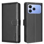 For Tecno Spark 40 4G Litchi Texture RFID Anti-theft Leather Phone Case(Black)