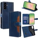 For Samsung Galaxy A56 5G Skin Feel Magnetic Buckle Leather Phone Case(Blue)
