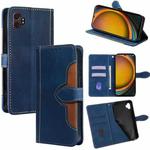 For Samsung Galaxy Xcover 7 Pro 5G Skin Feel Magnetic Buckle Leather Phone Case(Blue)