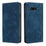 For Kyocera Digno SX4 5G RFID Anti-theft Brush Magnetic Leather Phone Case(Blue)