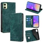 For Samsung Galaxy A05 4G RFID Anti-theft Brush Magnetic Leather Phone Case(Green)