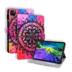 For iPad Pro 11 inch (2020) Horizontal Flip Leather Tablet Case, with  Card Slots & Holder & Photo Frame(Datura Flowers)