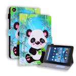 For Amazon Fire HD 8 (2017) Horizontal Flip Leather Case, with  Card Slots & Holder & Photo Frame(Cartoon Panda)