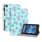 For Amazon Fire HD 8 (2017) Horizontal Flip Leather Case, with  Card Slots & Holder & Photo Frame(Cartoon Bear)