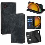 For Samsung Galaxy Xcover 7 Pro 5G RFID Anti-theft Brush Magnetic Leather Phone Case(Black)