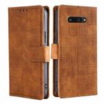 For Kyocera Digno SX4 5G Skin Feel Crocodile Magnetic Clasp Leather Phone Case(Brown)