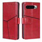 For Google Pixel 9 Pro XL Geometric Stitching Leather Phone Case(Red)