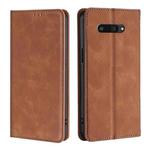 For Kyocera Digno SX4 5G Skin Feel Magnetic Leather Phone Case(Light Brown)