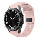 For Samsung Galaxy Watch 7 / 6 / 5 / 4 Wave Texture Reverse Buckle Silicone Watch Band(Pink)