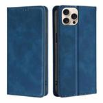 For iPhone 16 Pro Skin Feel Magnetic Leather Phone Case(Blue)