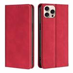 For iPhone 16 Pro Skin Feel Magnetic Leather Phone Case(Red)