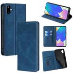 For Samsung Galaxy F06 5G Skin Feel Magnetic Leather Phone Case(Blue)