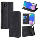 For Samsung Galaxy F06 5G Skin Feel Magnetic Leather Phone Case(Black)