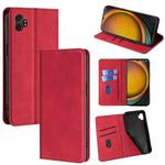 For Samsung Galaxy Xcover 7 Pro 5G Skin Feel Magnetic Leather Phone Case(Red)