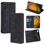 For Samsung Galaxy Xcover 7 Pro 5G Skin Feel Magnetic Leather Phone Case(Black)