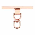 360 Degree Rotation T-shape Metal Mobile Phone Lanyard Fixing Gasket(Rose Gold)