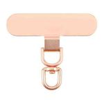 360 Degree Rotation Oval Metal Mobile Phone Lanyard Fixing Gasket(Rose Gold)