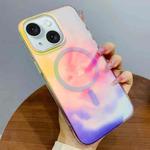 For iPhone 15 Plus Gradient MagSafe PC Hybrid TPU Phone Case(Colorful)