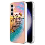 For Samsung Galaxy S24 FE 5G Electroplating IMD TPU Phone Case(Dream Butterfly)