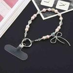 Butterfly Beads Short Bracelet Anti-lost Phone Short Lanyard(Pink)