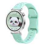 For Huawei Watch GT 5 41mm Leopard Embossed Silicone Watch Band(Light Green)