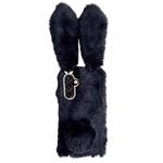 For Samsung Galaxy S23 FE 5G Cute Plush Rabbit TPU Phone Case(Black)