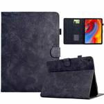 For Samsung Galaxy Tab A8 2022 SM-X200 Flowers and Bird Embossed Smart Leather Tablet Case(Black)