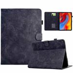 For Amazon Fire 7 2019/2017/2015 Flowers and Bird Embossed Smart Leather Tablet Case(Black)