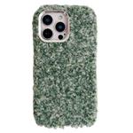 For iPhone 16 Pro Max Wool Fiber Plush TPU Phone Case(Green)