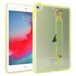 For iPad mini 5 / 4 Wristband Holder PC Hybrid TPU Soft Tablet Case(Yellow)