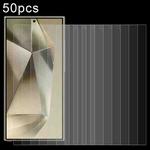 For Samsung Galaxy S24 Ultra 5G 50pcs 0.26mm 9H 2.5D Tempered Glass Film