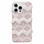 For iPhone 14 Pro Max M-texture Plush TPU Phone Case(Pink)