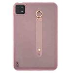 For Xiaomi Pad 6 / Pad 6 Pro Wristband Holder PC Hybrid TPU Soft Tablet Case(Pink)