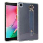 For Samsung Galaxy Tab A 8.0 2019 T290 Wristband Holder PC Hybrid TPU Soft Tablet Case(Transparent)