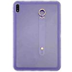 For Samsung Galaxy Tab S9 / S8 / S7 Wristband Holder PC Hybrid TPU Soft Tablet Case(Purple)