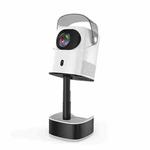 TS-2 1920 x 1080P 240ANSI HiSilicon 352 Android 9.0 Telescopic Projector, US Plug(White)