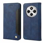 For Redmi 14C Skin Feel Splicing Leather Phone Case(Blue)