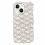 For iPhone 14 Dot Plush TPU Phone Case(White)