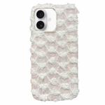 For iPhone 16 Plus Dot Plush TPU Phone Case(White)