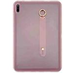 For Huawei MatePad SE 10.4 2022 Wristband Holder PC Hybrid TPU Soft Tablet Case(Pink)