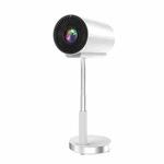 TS-3 1280x720P 260ANSI HiSilicon 352 Android 9.0 Telescopic Projector, US Plug(White)