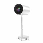 TS-3 1280x720P 260ANSI HiSilicon 352 Android 9.0 Telescopic Projector, EU Plug(White)