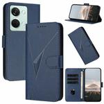 For OnePlus Nord 3 Triangle Pattern Buckle Clasp Leather Phone Case(Royal Blue)