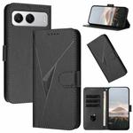 For OnePlus Nord 4 Triangle Pattern Buckle Clasp Leather Phone Case(Black)