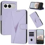 For OnePlus Nord 4 Triangle Pattern Buckle Clasp Leather Phone Case(Light Purple)