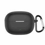For Realme Buds T200 Lite Wireless Earphone Silicone Protective Case(Black)