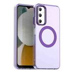 For Samsung Galaxy M14 4G Candy Magsafe PC Hybrid TPU Phone Case(Purple)